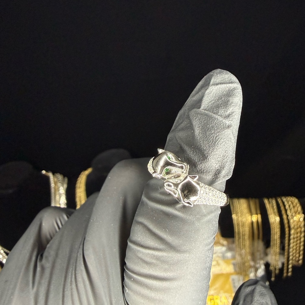 Hand Crafted Solid 925 Sterling Silver Natural Em… - image 3